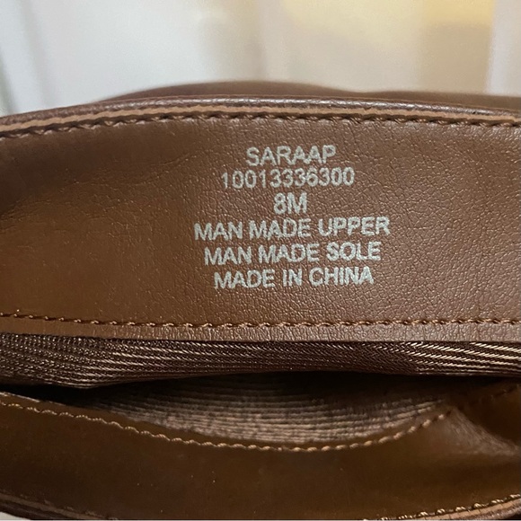 Brown Leather Ankle Boot Heels US 8 - Picture 6 of 6